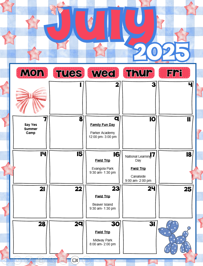 July Calendar